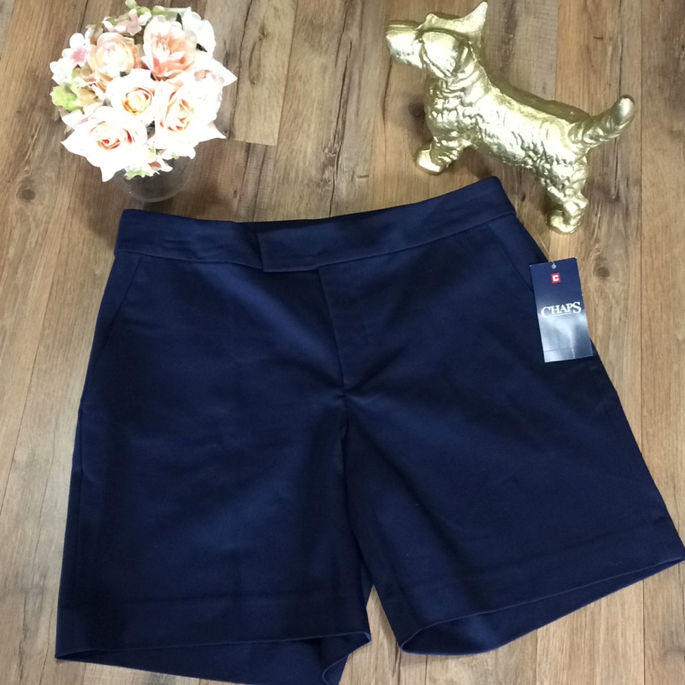 Chaps Navy Blue Dress Shorts Size 6